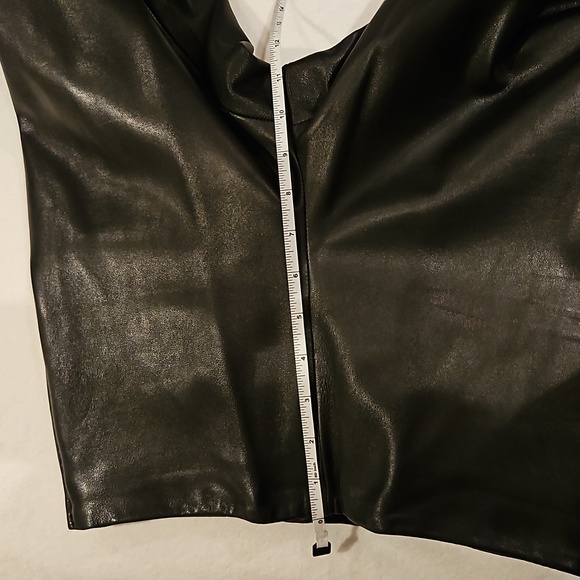 DANIER - Italian Leather Black pants size 4 - Picture 13 of 15